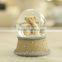 Funny bear resin unique glass snow globe
