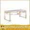 New design 2017 marble dining table stainless steel base dining