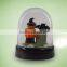 Custom plastic Halloween tombstone skull snow globe