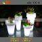 party decorative flower vase led light/LED lit flower pot home decoration plastic plant pots