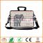 13-Inch Pink Water Ripples Bohemian Style Grey Elephant Neoprene Laptop Sleeve Case Bag Handbag with Extra Side Pocket