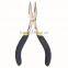 Double color Mini angle jaw tongs curved nose pliers