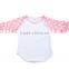 Wholesale Children Clothing Blank Tshirt T Shirt Tee Icing Manufacturer Online Girl Ruffle Raglan