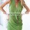 New Fashion Summer Style V-neck wrap Women Sleeveless Sexy Party Dress