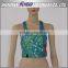 customize garment own print all over crop tops,custom cheerleading gym stringer