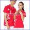 wholesale china factory 180 gsm printed couple 100% polo t shirt