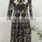 embroidery floral fashion long ladies evening dress