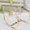Pretty irregularity geometry hollow bangles,simple design gold bangle for women