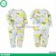 2017 new arrival bamboo fabric 2 pieces long sleeve children clothes set baby sleepsuit