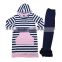 Wholesale ruffle pants sets cotton icing ruffle stripe girls back to school outfits