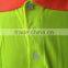 Mens high quality high visibility fluorescent short sleeve contrast rib collar micro mesh safety polo tshirt