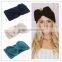  wholesale oversize knit headband with bow Winter Headband for women