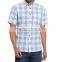 Summer Regular Short Sleeve check Buttoned Cotton Men Shirt