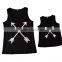 Wholesale mommy and me tank shirts matching sets baby girl tank top women's cross arrow tanks