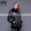 2017 Fashion Winter Custom Sheepskin Motorcycle Jacket Genuine Leather Jacket Women