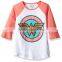 60% cotton 40% polyester top brand plain reversible sequin t-shirt