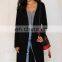 2015 The Latest New Heated long Cardigan for woman Black Sweater
