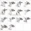 Sliver 26 letters cufflinks mens shirt