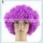 Sports Fan Crazy Party Cheap Purple Big Curly Afro Wigs HPC-0034