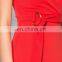 Elegant dress women summer red knee length bandage dress sexy pencil wiggle dress