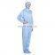 Blue 0.5mm Polyester filament yarn ESD Bunny Suit