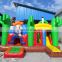 Attractive Inflatable jungle bouncy castle with slide ,inflable bouner/inflatable combo