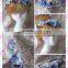 Aidocrystal elegance blue artificial flower crown fascinators, wedding party tiaras for women