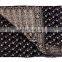 Indian Ethnic Tassar Silk Black Handcrafted Saree Sari Ethnic Craft Fabric