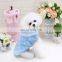 Gold thread embroidered coat dog clothes with plush hat
