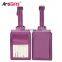 Wholesale cheap leather airplane luggage tag