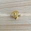 customized engraved logo gold plated five- pointed star shape small metal pins with screw and nut