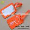 Free samples high quality custom travel accessories silicone name luggage tag