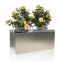 Top Seller 2018 outdoor large silver galvanized planters for decor
