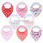 Pink  Newborn 8 PackCotton baby  Organic  burp cloths cotton baby bandana bibs