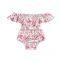 Posh Girl  Navy Flower Jumpsuit Boho Bodysuit Baby Off Shoulder Romper