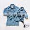 Parent-child wear autumn and winter girls 2020 new casual denim dress children long-sleeved polo collar denim skirt