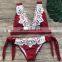 Women Swimming Suit Female Lace Solid Swimsuit Bikini Push Up Bikini Set Swimsuits Biquini Bodysuits Bather Suit Swimwear