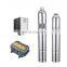 3LSS/4LSS 1 hp solar water   304 stainless steel submersible 72V controller high lift pumps