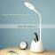 Flexible Study Table Lamp Mobile Pen Holder 3 Color Temperature USB Charging LED