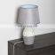 European modern design vintage ceramic reading lamp grey porcelain table lamp for home decor