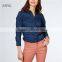 Print Office Cotton Women Shirt