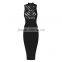 Hot Selling 2016 Sexy Perspective Round Neck Cocktaik Dresses Bandage Dress