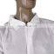 Painters  beauty salons  cleaning companies use white color Dustproof and breathable pp disposable coveralls without hood