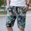2016 summer beach wear printing young short pants for man