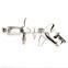 Men's Cufflinks Airplane Plane Silver Cuff Lins for shirt 22mm