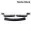 Matte Black Three - Segment Spoiler for Universal Purpose Front Bumper Lip Car Front Shovel