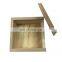 8.4 x 8.4 x 4.1cm custom small wooden gift box craft storage box with sliding lid