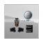 Universal 3-Pin Standard Switch Socket With 2USB 86mm*86mm Tempered Glass Panel Socket And Switch Electrical 16A