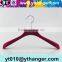 YY0488 new premium black velvet plastic hanger non-slip wedding dresses hanger                        
                                                                                Supplier's Choice