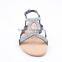 Rhinestone decoration upper china import wholesale fancy flat sandals women